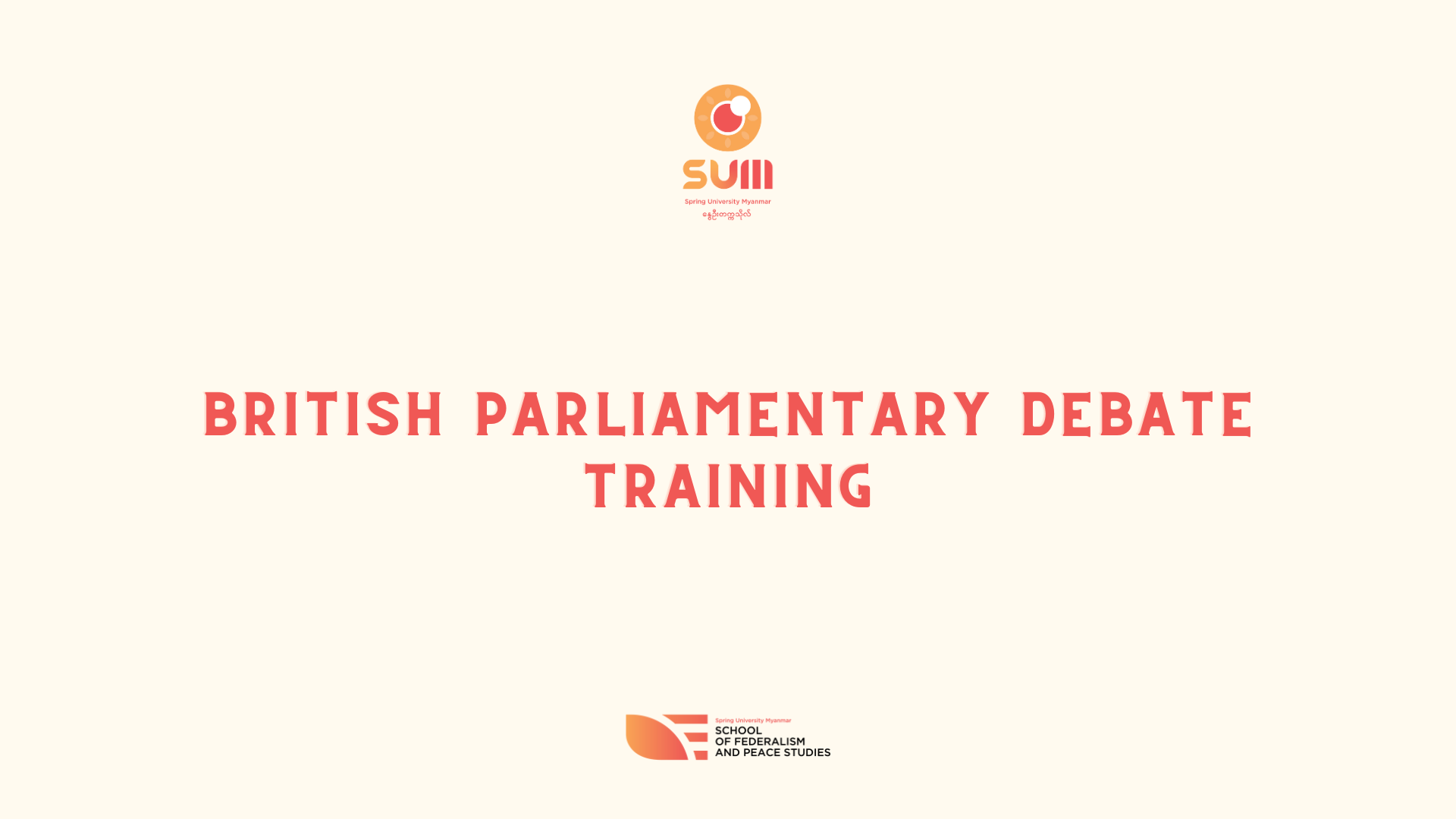 British Parliamentary Debate Training