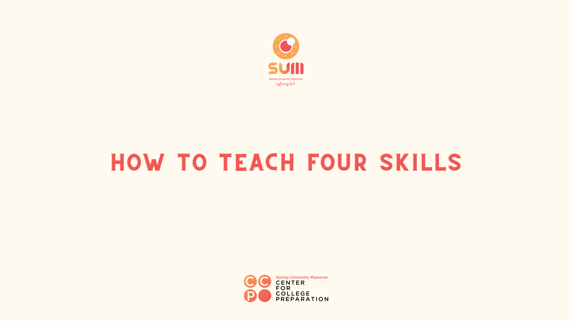 How to Teach Four Skills